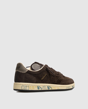 Premiata Коричневые замшевые кроссовки Bskt Clay BSKTCLAD8446