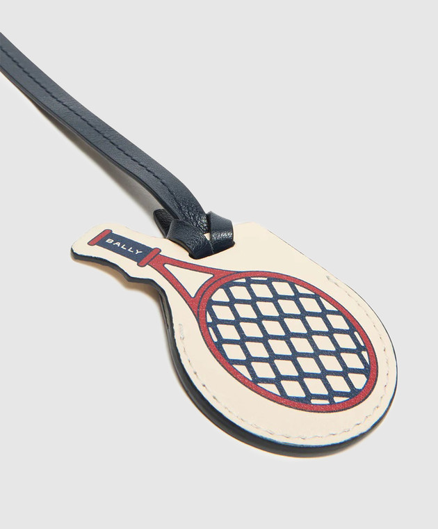 Bally Синий кожаный брелок для сумки Airbag MLO053VT852 изображение 3
