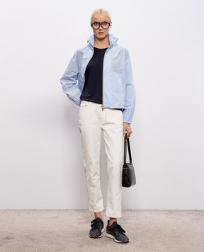 Herno Блакитна вітровка з нашивкою логотипа GI000280D12483Z