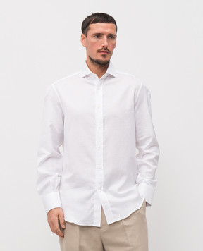 Brunello Cucinelli Белая рубашка MA6970028