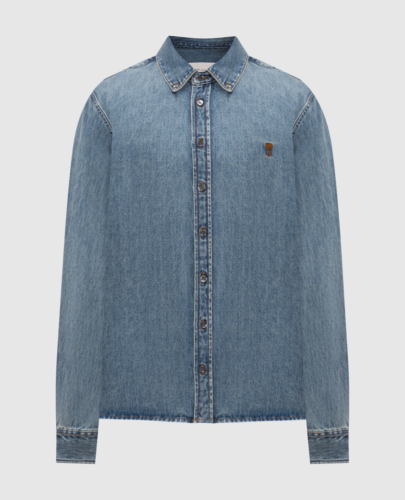 

Синяя джинсовая рубашка Ami de Coeur, Синий, Рубашки