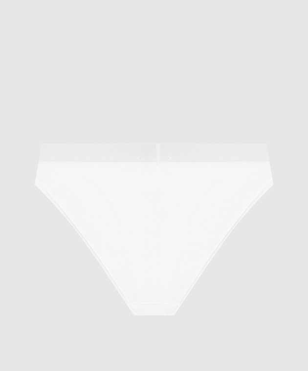 Maison Margiela MM6 Белые трусики-слепые с эмблемой MKL840060 изображение 2