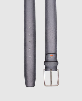 Santoni Сірий замшевий ремінь CM40VC003C07EACD