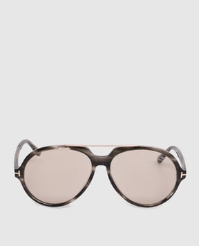 Tom Ford Сірі сонцезахисні окуляри Aalto з фотохромними лінзами FT1210