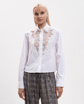 Ermanno Scervino Біла сорочка з кристалами D492K311APCTBQP