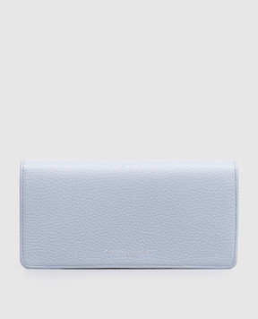 Gianni Chiarini Блакитний шкіряний гаманець з принтом логотипа PF5041GRN