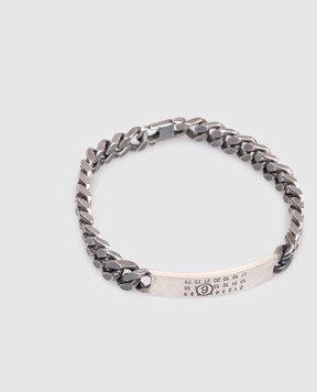 Maison Margiela MM6 Серебристый браслет-цепь с гравировкой логотипа SM6UY0049SV0235