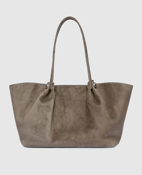 Max Mara Weekend Замшевая сумка-тоут APESI цвета хаки WKAPESI