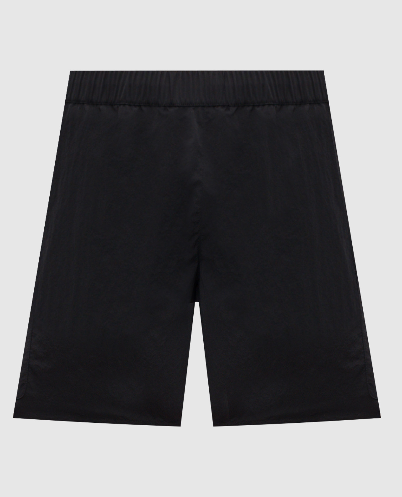 

Черные шорты для плавания с нашивкой логотипа, Черный, Плавательные шорты