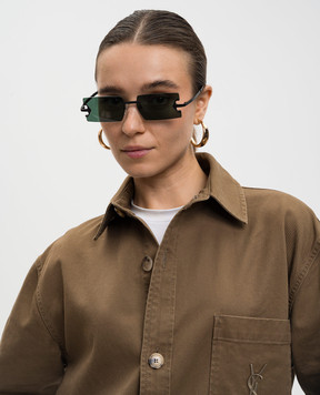 Off-White Черные очки Surprise OERI155F25MET001