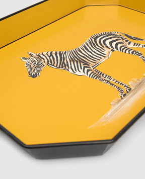 Les Ottomans Декоративна жовта таця з принтом IT120