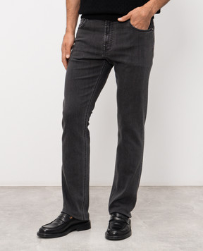 Stefano Ricci Чорні джинси з ефектом потертості MFT62B2280TR107K