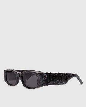 Palm Angels Серые очки с принтом логотипа PA1020110751