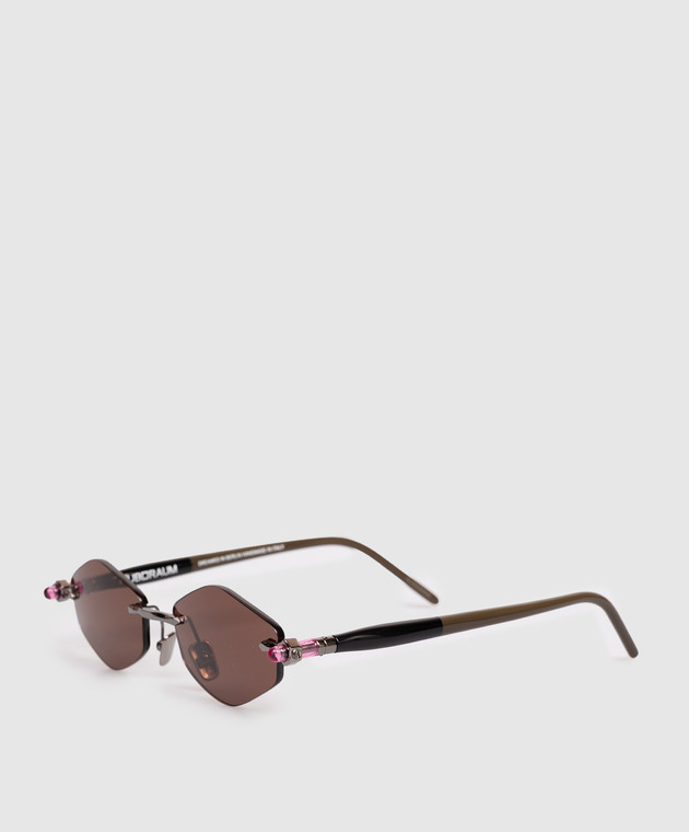 Kuboraum Коричневые солнцезащитные очки P60 KRSP60GMBT00004M изображение 3