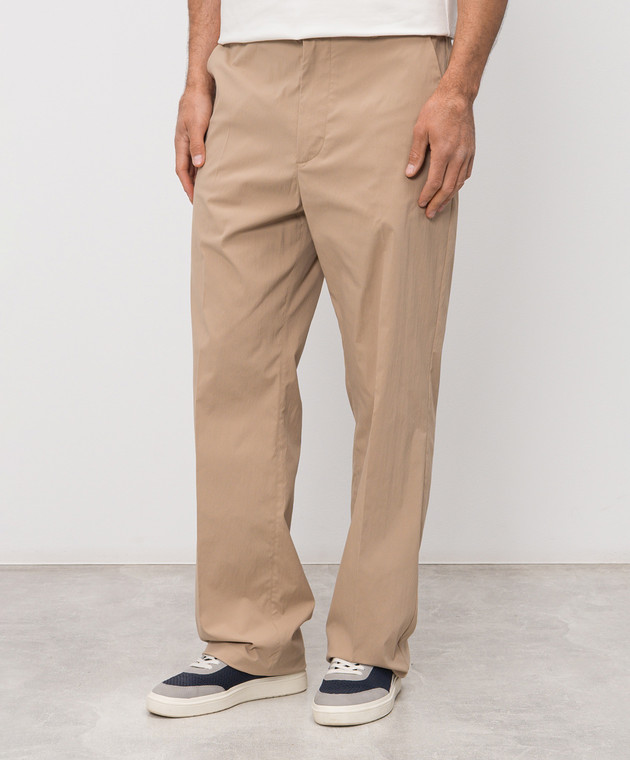 Moncler Коричневые спортивные штаны L10912A00025599DW изображение 3