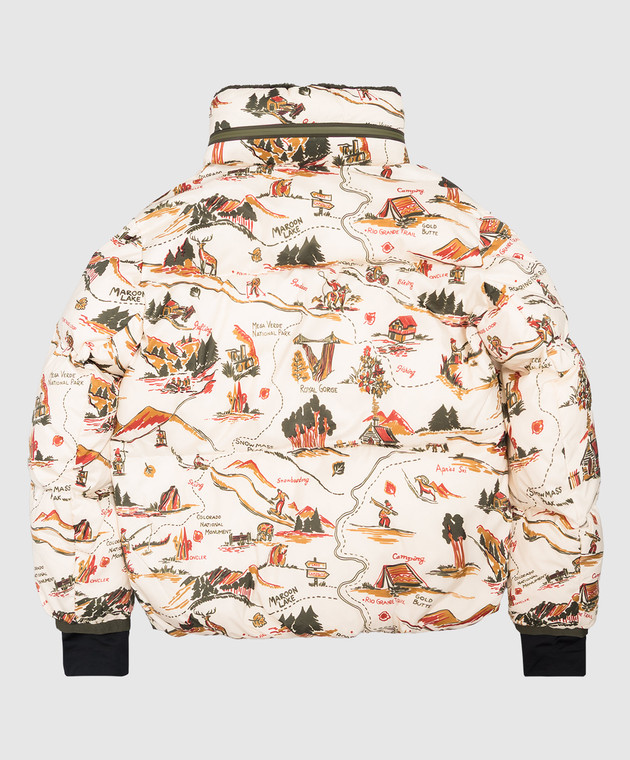 Moncler Grenoble ENFANT Детский бежевый пуховик Verdons L29571A0001159A1Q изображение 2