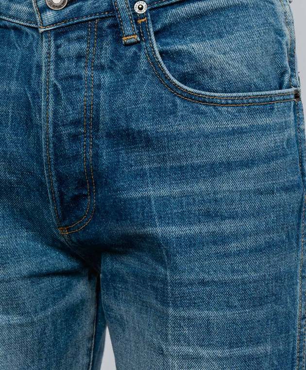 Tom Ford Сині джинси з ефектом потертості PAD126DEX243 зображення 5