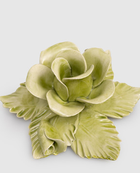 Bitossi Home Зелений керамічний свічник у вигляді троянди EMP00407