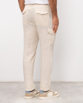 Peserico Бежеві карго з льону R54275T00D02494