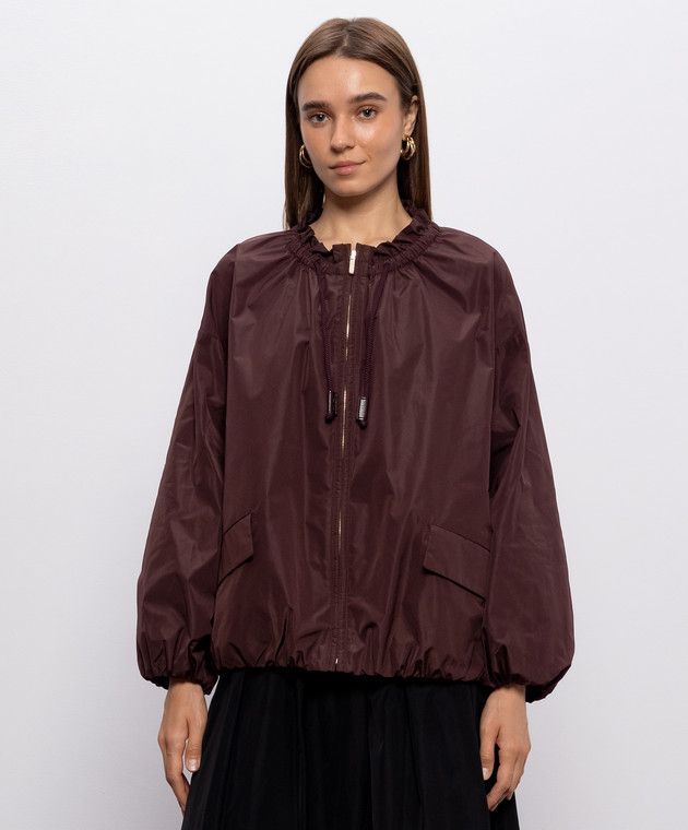 Max Mara Бордовая куртка ONDE SMMONDE изображение 3