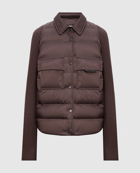 Brunello Cucinelli Коричневая пуховая куртка MD5987696