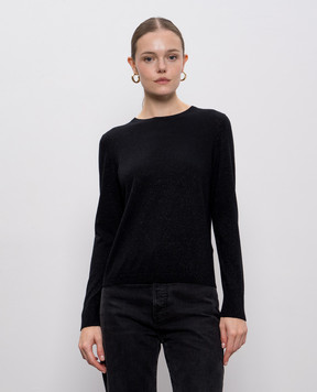 Allude Чорний джемпер з вовною мериноса з люрексом 25564100