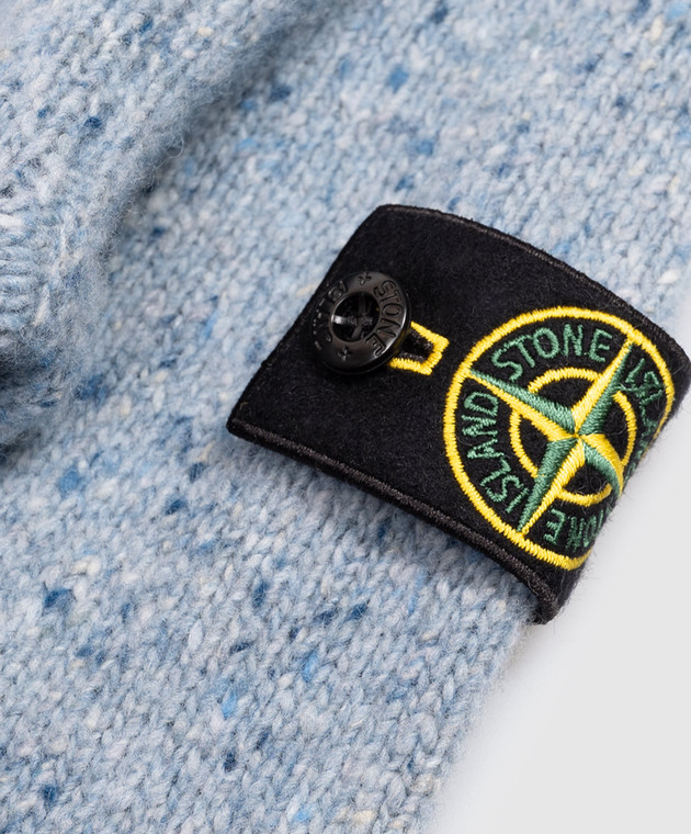 Stone Island Детский синий свитер с шерстью L2S165100005S0M191012 изображение 3