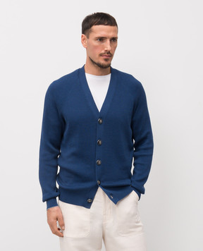Brunello Cucinelli Синій кардиган M29400116