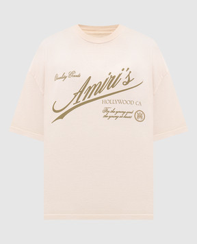 AMIRI Бежева футболка QUALITY GOODS AMTOJR1194