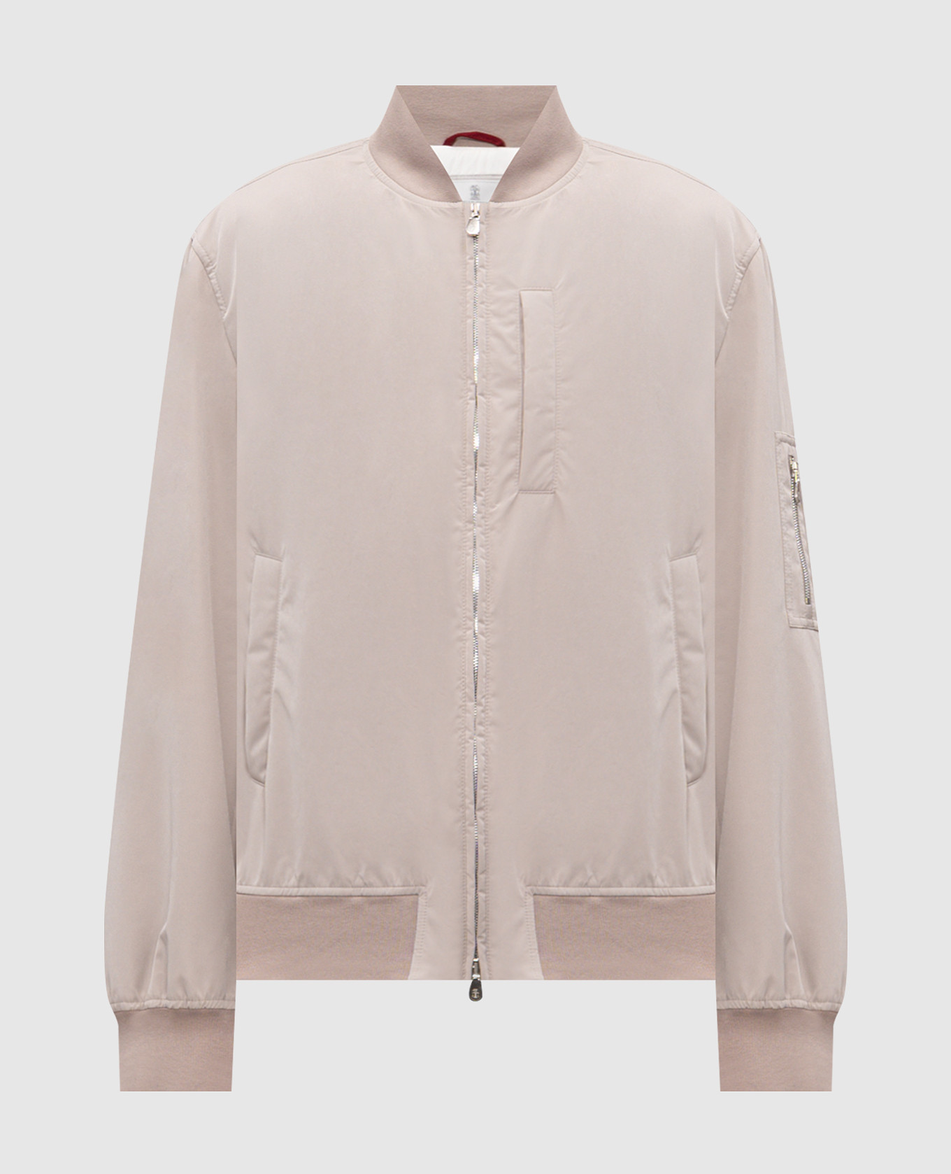 Бежевый бомбер