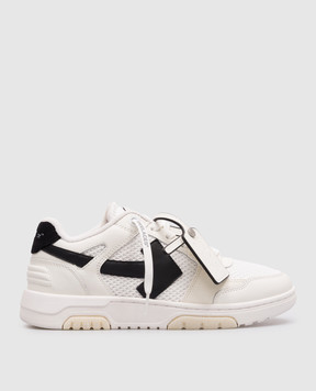 Off-White Білі комбіновані кросівки Slim Out Of Office з логотипом OWIA276C99LEA002