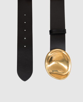 Khaite Черный кожаный ремень Keefe 10153763