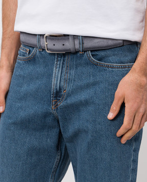 Santoni Сірий замшевий ремінь CM40VC003C07EACD