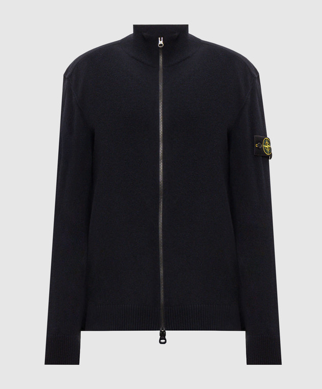 Stone Island Синий кардиган из шерсти L2S155100023S00B4