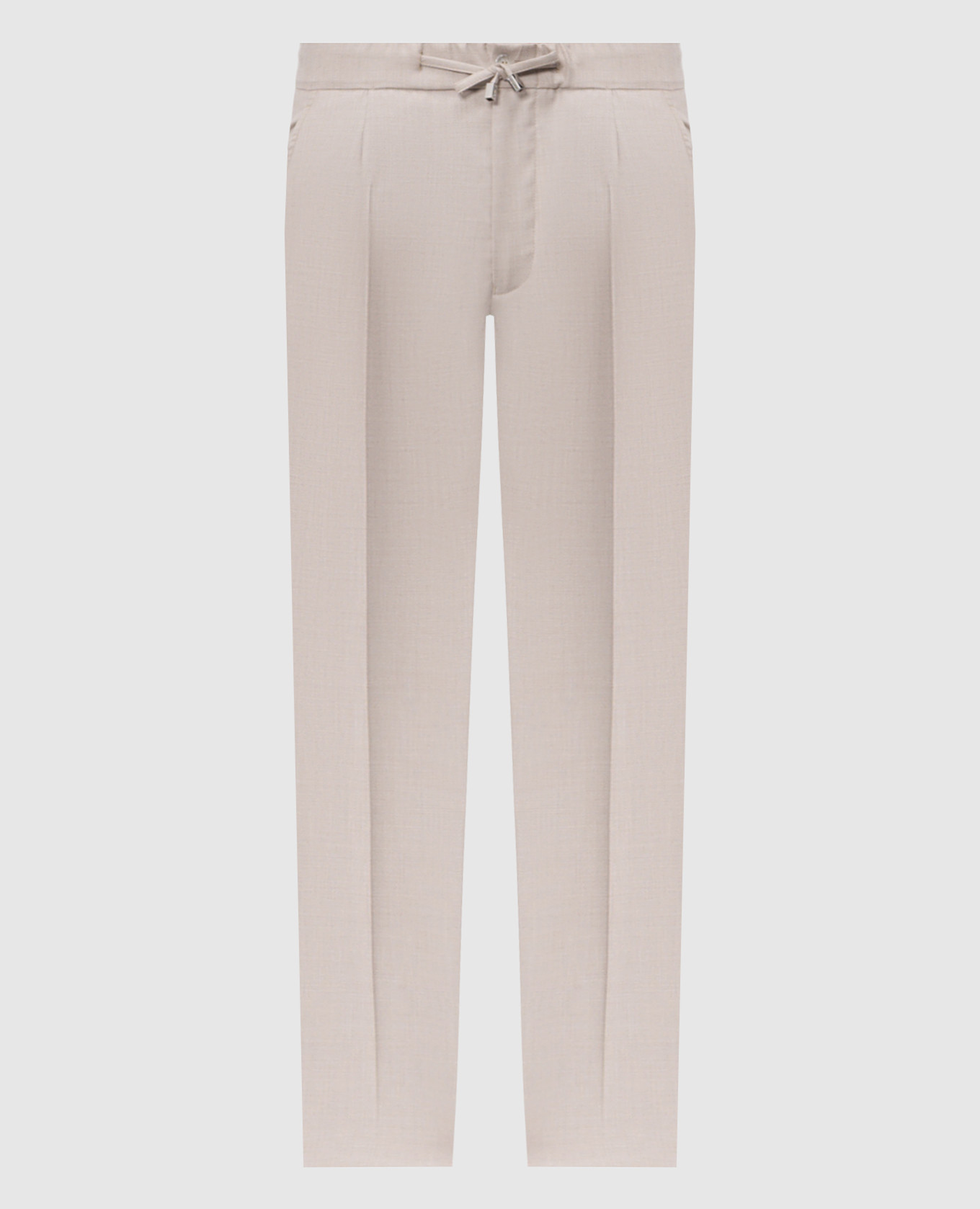 Бежевые брюки из кашемира