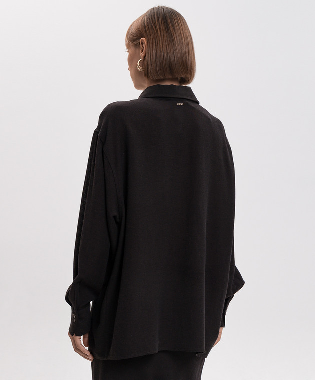 Twinset Коричневая рубашка с шерстью 262TF2071 изображение 4