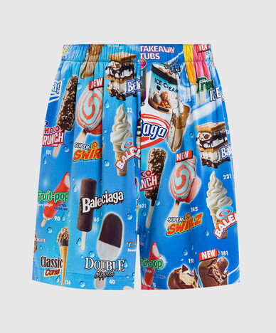 Синие шорты Sweet Treat в пижамном стиле