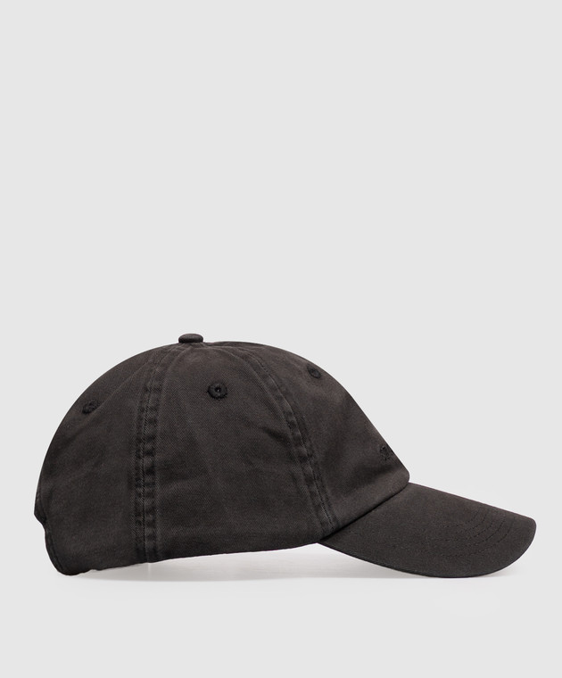 Stone Island Чорна кепка з вишивкою логотипа L2S159100007S0106 зображення 3
