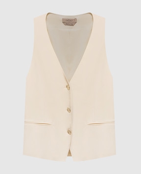 Twinset Бежевый жилет с логотипом 261TP2224