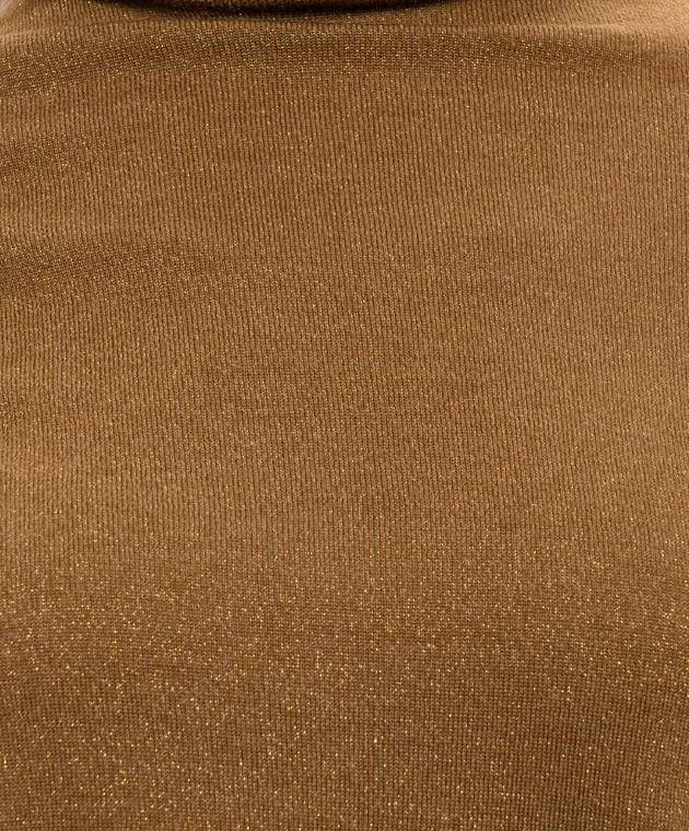 Allude Коричневий гольф з вовною з люрексом 26564102 зображення 5