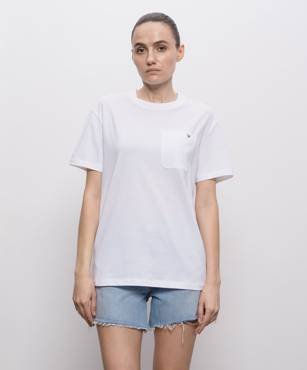 Valentino Біла футболка 8V0MG10VBGR зображення 3