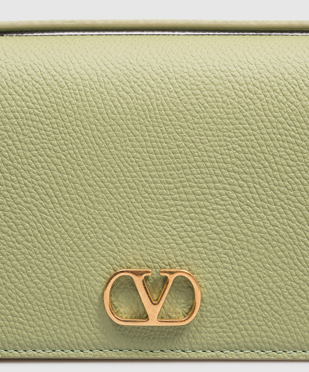 Valentino Зеленый кожаный клатч 9W2P0AU1SNP изображение 7