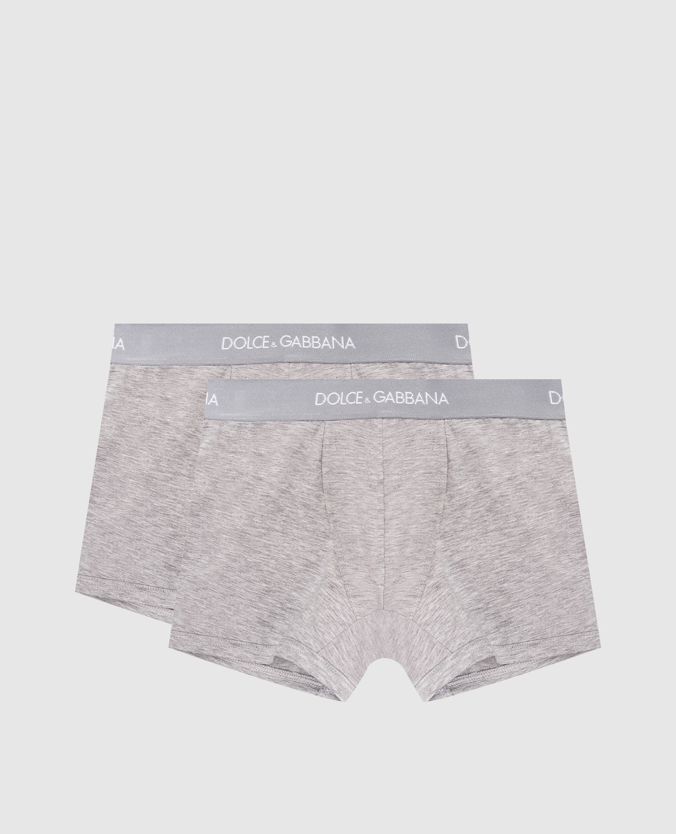 Детский набор серых трусов-боксеров с узором логотипа