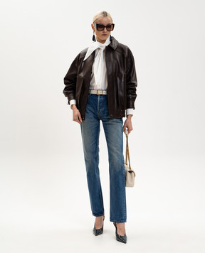 Saint Laurent Синие джинсы с эффектом потертости 827965Y35AY