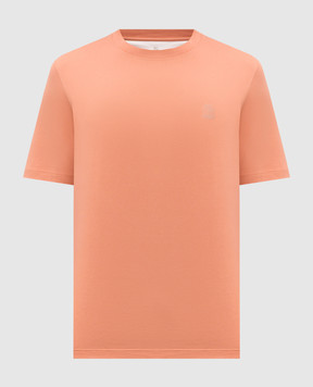 Brunello Cucinelli Оранжевая футболка M0B138440