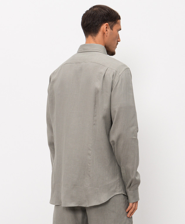 Sease Зеленая рубашка с коноплями SI030TN359 изображение 4