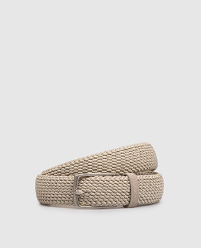 ISAIA Бежевий плетений ремінь FB0047PLF61