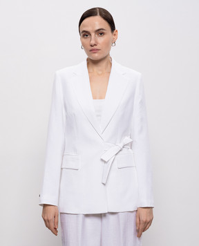 Peserico Белый жакет с льном S0122905435