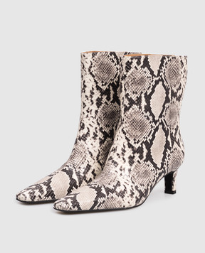 Babe Pay Pls Шкіряні ботильйони в принт пітона 401501KO