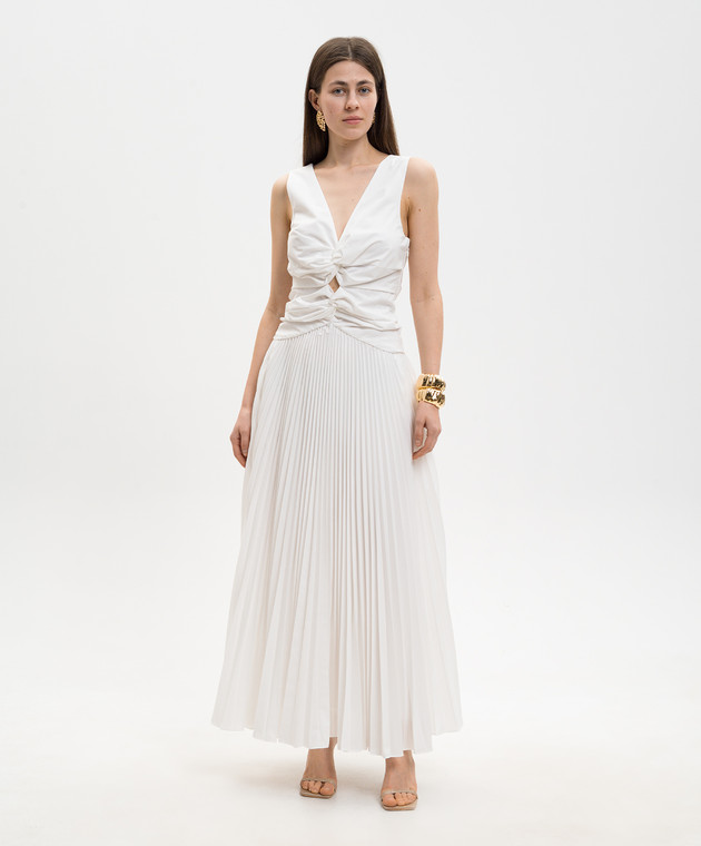 Simkhai Белое платье с плиссированием 2261040T изображение 2